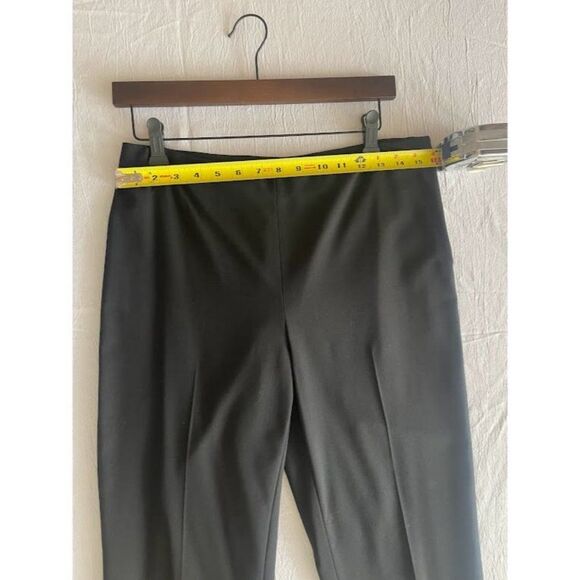 St John Caviar Cropped Ankle Pants Slacks Women Size 8 Black - Picture 7 of 9